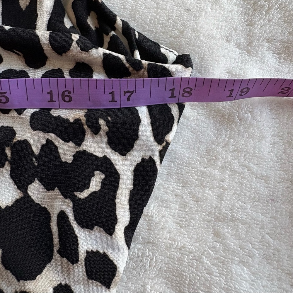 Calvin Klein Leopard Print Sleeveless Cami Blouse - Office Siren - Picture 9 of 15
